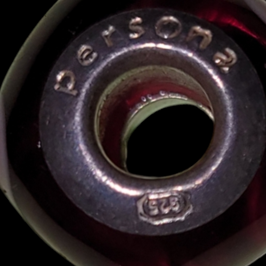 Persona Red Charm Bead